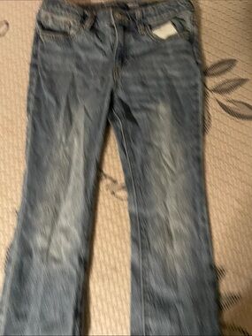 Old Navy Girls Blue Faded Bootcut Jeans